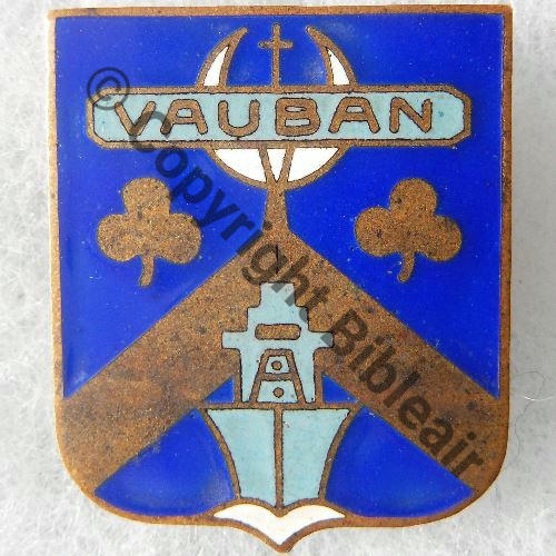 VAUBAN  CONTRETORPILLEUR VAUBAN 1939.40  A.AUGIS ST.BARTH LYON 3Lig Bol allonge Dos lisse irreg Src.entame 50EurInv 