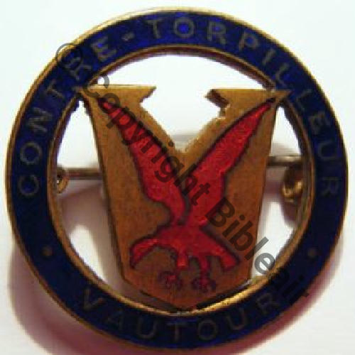 VAUTOUR CONTRE TORPILLEUR VAUTOUR  AB.P Dep Dos lisse Src.byfa33 21Eur11.12 