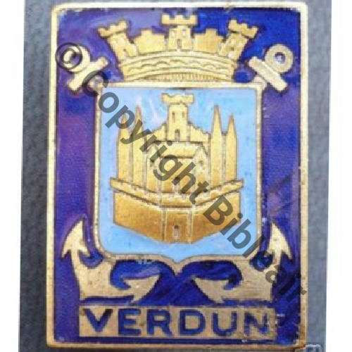 VERDUN CONTRE TORPILLEUR LE VERDUN AB.P SM Bol poinconne Dos lisse strie vrac Sc.matifajy