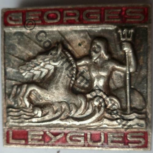 LEYGUES  CROISEUR GEORGES LEYGUES 1936.59  ANNONIER TOULON dans cartouche Bol fenetre Dos grenu Src.leberetvert PV16Eur 
