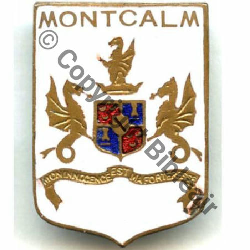 MONTCALM  CROISEUR MONTCALM  SM (CARTIER) Dos lisse  Eping bascule plate Av WW2 Sc.STELLA 14EurInv 