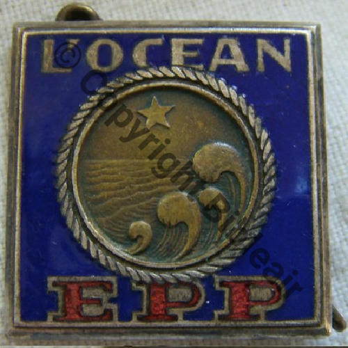 OCEAN  CUIRASSE L.OCEAN Ecole Preparatoire du Pont  DrPNBER Dep Bol Dos lisse irreg Sc.quivivefrance PV150Eur 