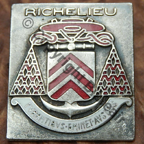 RICHELIEU  CUIRASSE RICHELIEU  AB.P Bol poinconne Dos lisse irreg Src.tieric7 15EurInv 