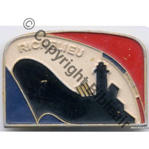 RICHELIEU CUIRASSE RICHELIEU 1939.67 Alu peint  A.AUGIS LYON ST.BARTH 2Lignes 2Griffes Dos Grenu dore Face ARGENTEE Src.INCONNU 6Eur12.07