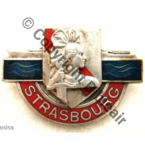 STRASBOURG BATIMENT LIGNE STRASBOURG AB.P GUIRAUD Bol poinconne Dos irreg  Sc.2lanico
