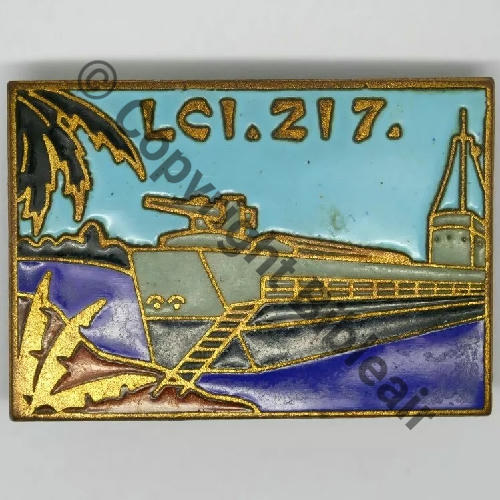 217  LCI 217 LANDING CRAFT INFANTRY  A.AUGIS ST BARTH LYON 3Lign Bol fenetre allonge Dos Grenu Src.pjlmgrn 120EurInv 