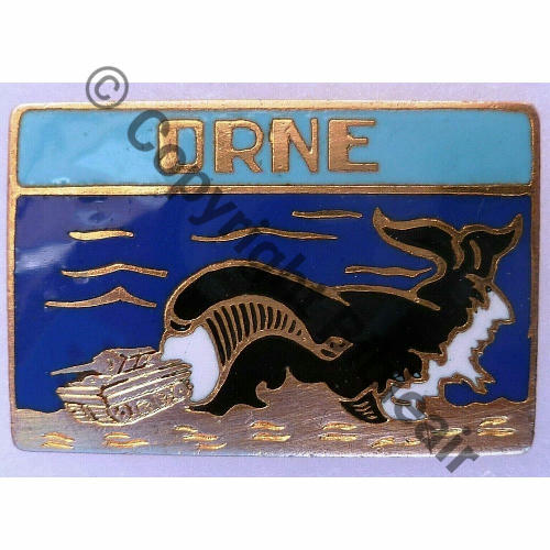 ORNE  LST ORNE Bat debarqut CHAR A.AUGIS ST.BARTH LYON Poincon AA.LYON Bol fenetre allonge Granuleux Src.leberetvert 10Eur12.21  