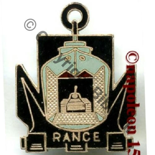 RANCE  LST RANCE Bat debarquement chars A.AUGIS ST.BARTH LYON 3Li Bol fenetre allonge Dos Grenu  Src.STELLA MAP21Eur 