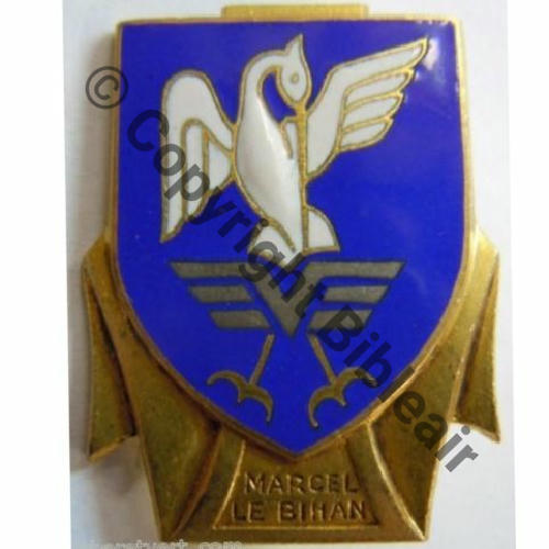 BIHAN  DEPANNEUR D.AVIATION MARCEL LE BIHAN  AB.P Bol poinconne Dos lisse Sc.leberetvert 29Eur11.11 