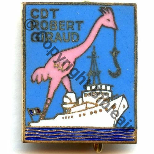 GIRAUD  DEPANNEUR D.AVIATION CDT ROBERT GIRAUD  AB SM Bol poinconne Dos lisse Src.STELLA MAP12Eur