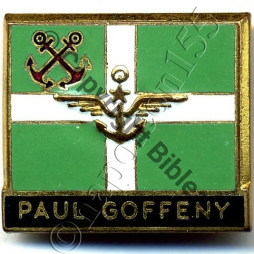 GOFFENY  DEPANNEUR D.AVIATION PAUL GOFFENY  A.AUGIS LYON Bol fenetre allonge Tole lisse Emboutie Src.STELLA