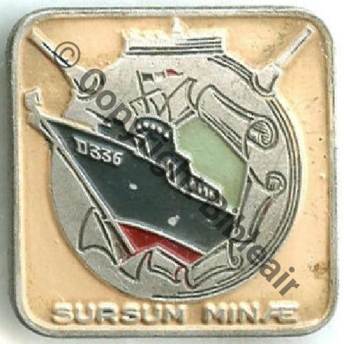 336 DRAGUEUR D336  SURSUM MINAE  A.AUGIS LYON 2Li 2Griffes Dos lisse irreg Alu peint  Sc.STELLA 28Eur02.12 