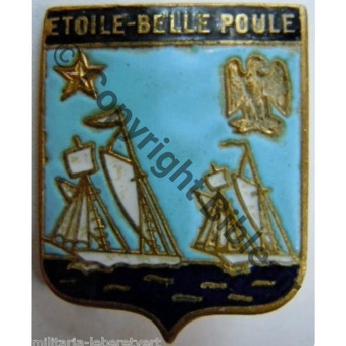 ETOILE BELLE POULE 1939 NAVIRE ECOLE ETOILE BELLE POULE A.AUGIS ST.BARTH LYON 3Li en creux Bol fenetre allonge Dos lisse irreg Src.leberetvert PV40Eur 