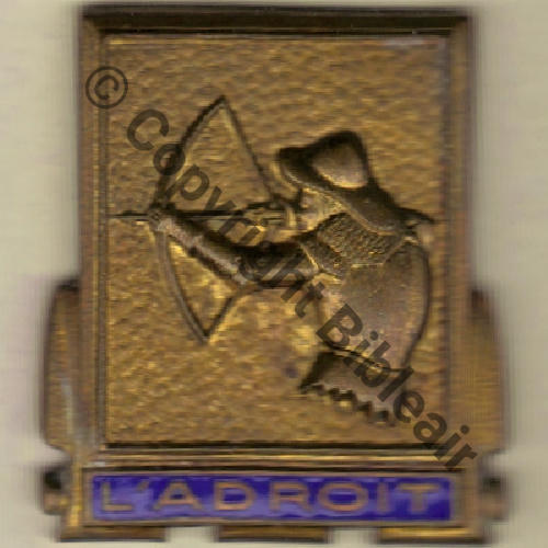 ADROIT 1957.79  ESCORTEUR COTIER L.ADROIT AUGIS LYON Src.badgesareus 10EurInv 