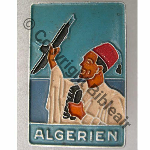 ALGERIEN  ESCORTEUR ALGERIEN  A.AUGIS LYON ST.BARTH 2Li 2Griffes Dos lisse irreg gris Alu peint Sc.metabolith PV40Eur 