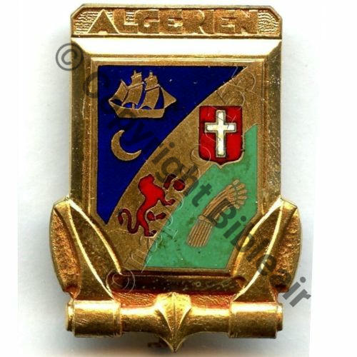 ALGERIEN  ESCORTEUR ALGERIEN 10.PL.22  COURTOIS PARIS Poincon rond Eping bascule bijoutier ou dans Tuyau Dos lisse irreg Src.STELLA