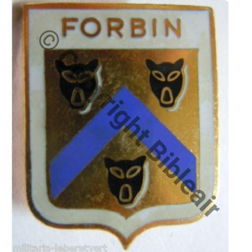 FORBIN  ESCORTEUR ESCADRE FORBIN  A.AUGIS ST.BARTH LYON 3Li Bol fenetre allonge Dos lisse irreg Sc.leberetvert PV20Eur 