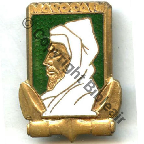 MAROCAIN  ESCORTEUR RAPIDE MAROCAIN  COURTOIS Republique Bol octog pastille Dos lisse irreg Sc.STELLA 13Eur02.12 