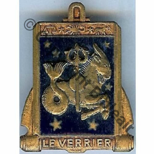 VERRIER  FREGATE METEO LE VERRIER 1947.52  COURTOIS Republique Bol octogonal Dos lisse irreg scintillant Src.dixmude8 30EurInv 
