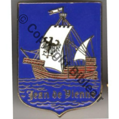 Insigne Marine Frégate Escorteur l'Escarmouche / Poinçon AB