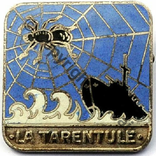 TARENTULE MOUILLEUR DE FILETS LA TARENTULE 1946.58  A.AUGIS ST.BARTH LYON 3Lig Bol allonge Grenu Src.leon.napo 35EurInv