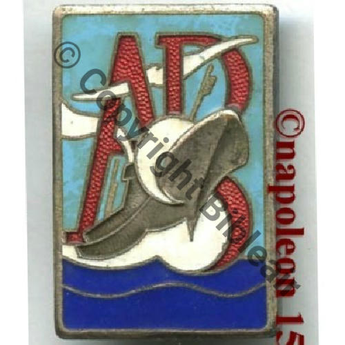 BRUN PATROUILLEUR ASPIRANT BRUN 12.P1.37  A.AUGIS ST.BARTH LYON Bol allonge Granuleux Src.STELLA 68Eur11.12 