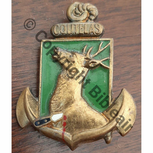 COUTELAS  PATROUILLEUR COUTELAS 1944.59  A.AUGIS ST.BARTH LYON Bol allonge Dos lisse Embouti Src.leberetvert 23EurInv 