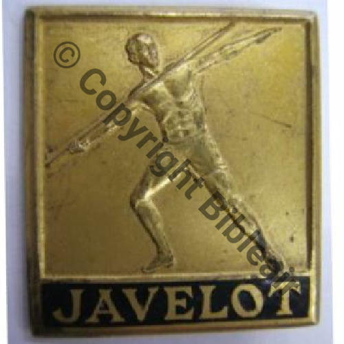 JAVELOT  PATROUILLEUR JAVELOT  EBY USA ARGENT Eping bascule Dos lisse Embouti Sc.leberetvert 88EurInv