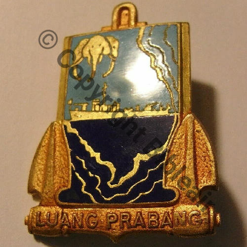 LUANG PRABANG  PATROUILLEUR Type 1  COURTOIS SM Bol octog pastille COURTOIS Dos lisse irreg Src.devine13 27Eur(x2) 