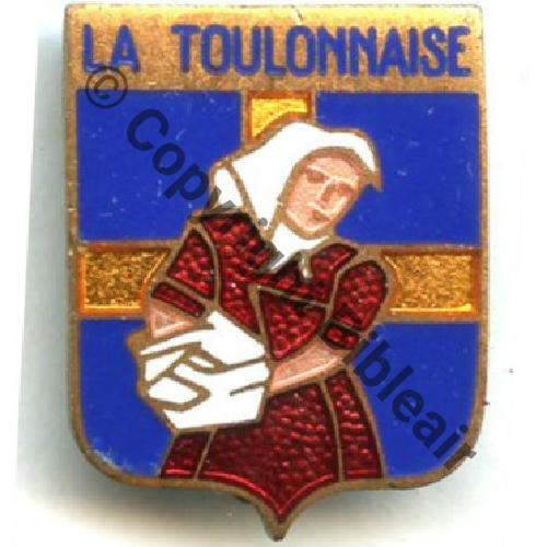 TOULONNAISE  PATROUILLEUR LA TOULONNAISE 1940.59  A.AUGIS ST.BARTH LYON  Bol allonge Dos lisse irreg Sc.STELLA 49Eur02.12 