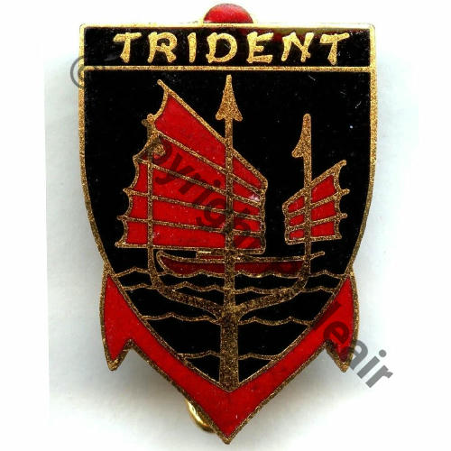 TRIDENT  PATROUILLEUR TRIDENT 1951.56  A.AUGIS LYON ST.BARTH 3Li relief Dos Grenu Src.STELLA