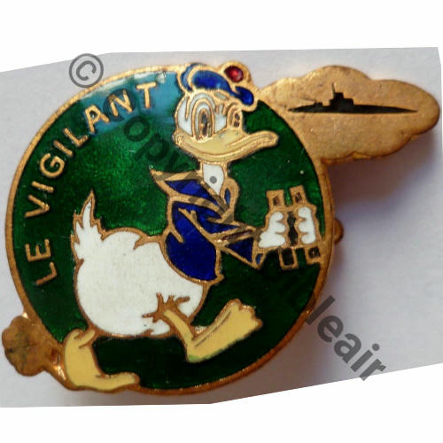 VIGILANT  PATROUILLEUR LE VIGILANT  A.AUGIS ST.BARTH LYON 3Lignes Bol allonge Dos lisse grave Par autoris walt Disney Src.leberetvert PV80Eur 