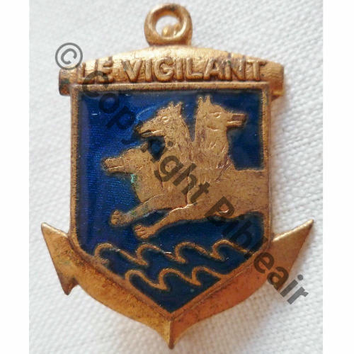VIGILANT  PATROUILLEUR VIGILANT  AB SM Bol poinconne Dos lisse irreg Src.leberetvert PV50Eur 