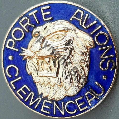 CLEMENCEAU  PORTE AVIONS CLEMENCEAU   AB ecrit ronde Bol fenetre allonge Dos lisse irreg Src.leberetvert 60Eur05.24 