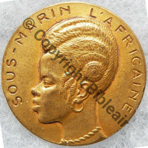 AFRICAINE  SOUS MARIN L.AFRICAINE  AB SM Bol poinconne Dos lisse Src.entame PV40Eur