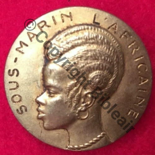 AFRICAINE  SOUS MARIN L.AFRICAINE  AB.P Bol poinconne Dos lisse Src.sahariens50 27EurInv 