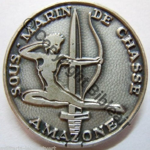 AMAZONE  SOUS MARIN AMAZONE FIA LYON Bol fenetre allonge Dos irreg Sc.leberetvert PV80Eur 