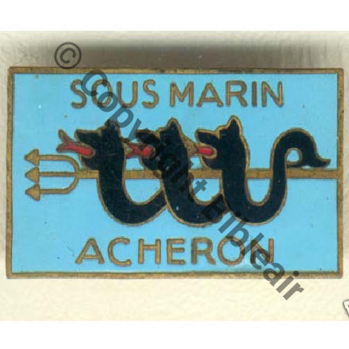 ARCHERON  SOUS MARIN ARCHERON  AB.P Dep Bol poinconne Dos lisse irreg Src.grandspins13 98EurInv 