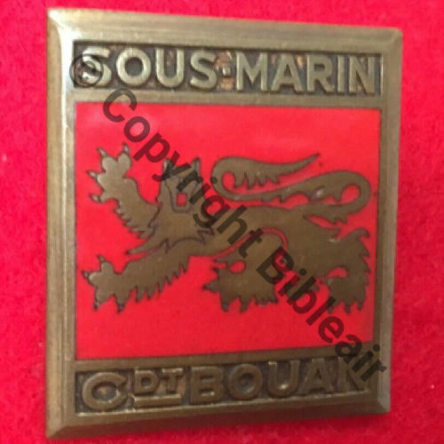 BOUAN  SOUS MARIN CDT BOUAN  AB.P Bol poinconne Dos lisse irreg Src.sahariens50 50Eur12.21 