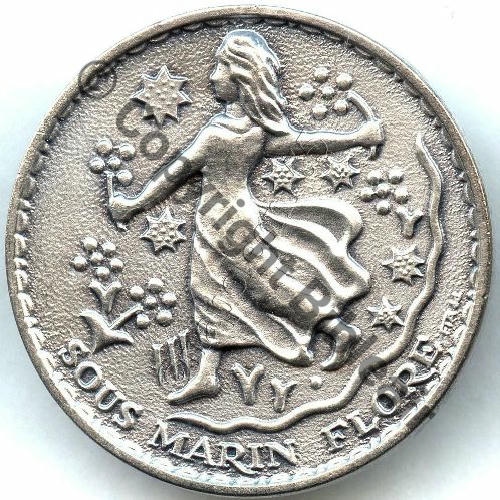 FLORE  SOUS MARIN FLORE   FIA Ed Lyon Bol fenetre allonge Dos lisse irreg Src.leberetvert 16Eur03.15