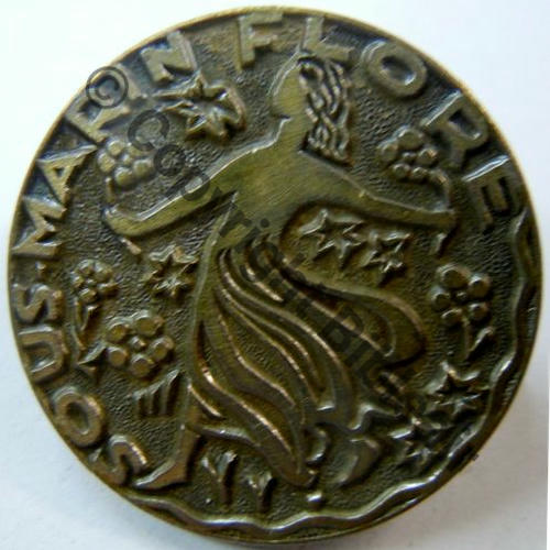 FLORE  SOUS MARIN FLORE 1960  SM Eping soudee etain Dos lisse irreg Src.leberetvert PV20Eur