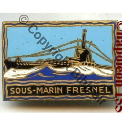 FRESNEL  SOUS MARIN 1eCLASSE FRESNEL  DrPBer Dep Bol fenetre pastille Dos lisse irreg Src.STELLA 48EurInv 