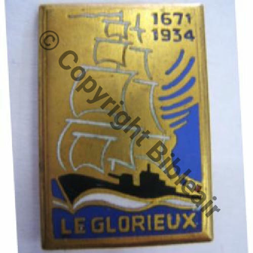 GLORIEUX  SOUS MARIN LE GLORIEUX  SM (COURTOIS) Bol Dos lisse irreg Sc.leberetvert 78EurInv