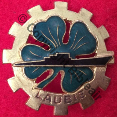 LAUBIE  SOUS MARIN LAUBIE ex allemand COURTOIS Republique Bol Dos lisse irreg strie Src.sahariens50 62EurInv 