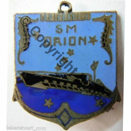 ORION  SOUS MARIN ORION  AB SM Bol poincon carre AB Dos irreg  Coule en 42 Sc.leberetvert 150EurInv