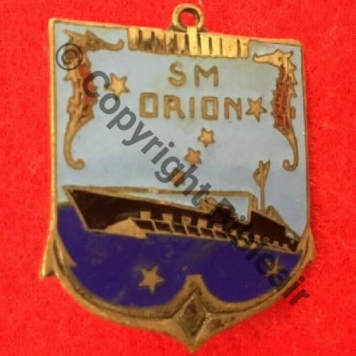 ORION  SOUS MARIN ORION  AB.P Dep Bol pastille AB.Rennes poinconne Dos lisse irreg  Coule en 42 Src.sahariens50 130EurInv