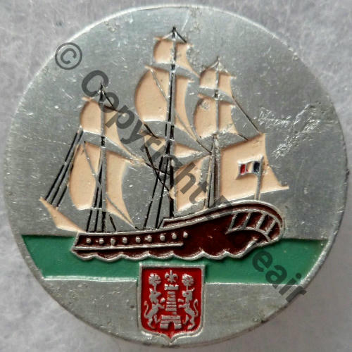 BAYONNAISE  TORPILLEUR LA BAYONNAISE  A.AUGIS LYON ST.BARTH 2Griffes Dos grenu Src.leberetvert 70EurInv 