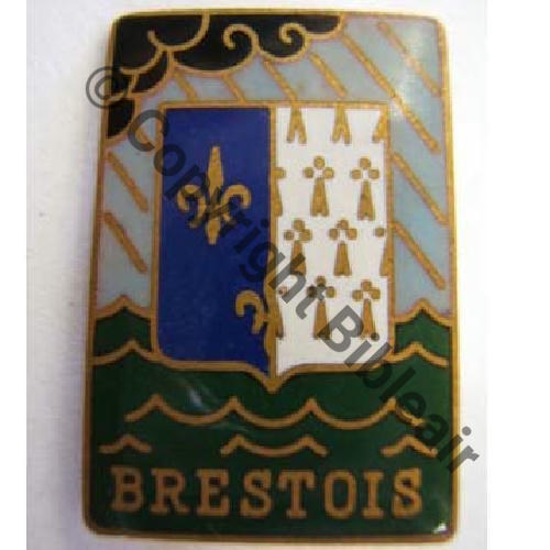 BRESTOIS  TORPILLEUR BRESTOIS Avant WW2  A.AUGIS ST.BARTH LYON 3Li Bol allonge Dos granuleux Src.leberetvert 55EurInv 