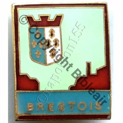BRESTOIS  TORPILLEUR BRESTOIS Avant WW2  AB.P Dep Bol poinconne Dos lisse irreg SrcSTELLA 40EurInv 