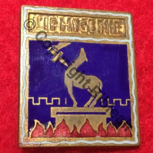 IPHIGENIE TORPILLEUR L.IPHIGENIE  DrPNBer circul Bol fenetre Dos grenu Src.sahariens50 38EurInv 